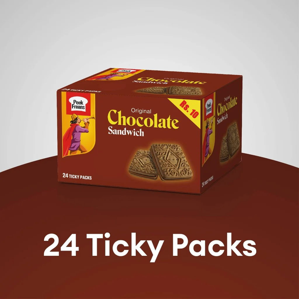 Lemon Chocolate Sandwich Biscuit Ticky Pack